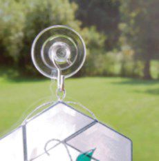 Image showing  Medium Suction Cup Hooks, 3-Pack