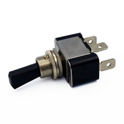Image showing  30A Metal Toggle Lever with Red LED, 12VDC-360W