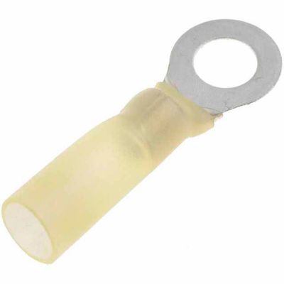 Cambridge Yellow Weatherproof Terminal Gauge Ring, 12-10 AWG, #6