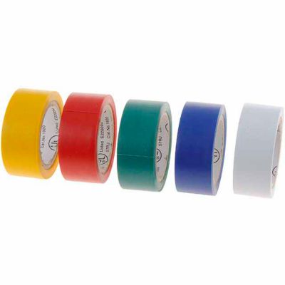 Cambridge Assorted Conduct-Tite Electrical Tape, 5-Pack