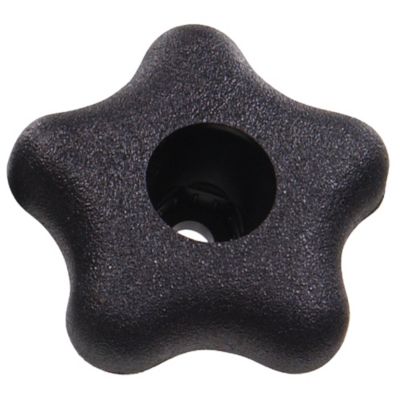 Hillman Black Universal Star Knob, 2-1/4 in. Dia. for 1/4 in. Screw