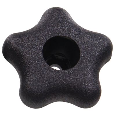 Hillman Black Universal Star Knob, 2-1/4 in. Dia. for 5/16 in. Screw
