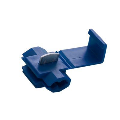 Image showing  18-14 AWG Blue Terminal Quick Splice, PVC, 25 pc.