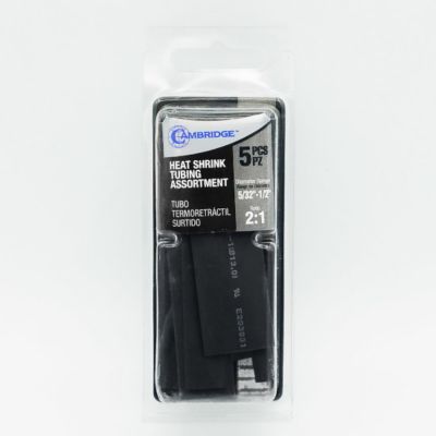 Image showing  Heat Shrink Tubing, Assorted, 5-Pack
