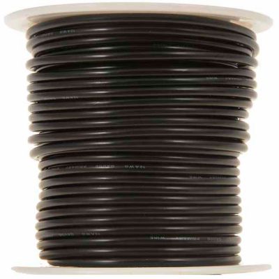 Cambridge 100 ft. 12 AWG Black Wire Spool