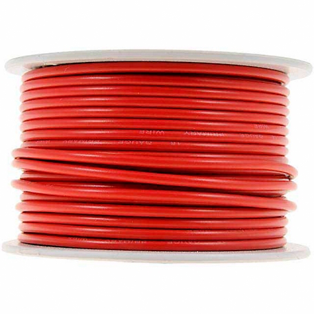 Cambridge 100 ft. 16 AWG Red Wire Spool