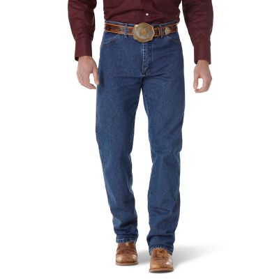 Wrangler Men's Classic Fit High-Rise Cowboy Cut Denim Jeans