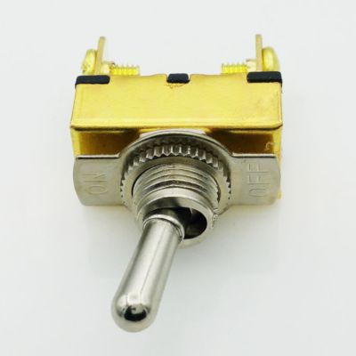 Image showing  20A Brass Toggle Switch, 12VDC-240W