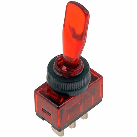 Cambridge 20A Toggle Switch with Red Glow, 12VDC, 240W