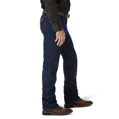 Image showing  Men's Slim Fit Mid-Rise Premium Performance Cowboy Cut Jeans