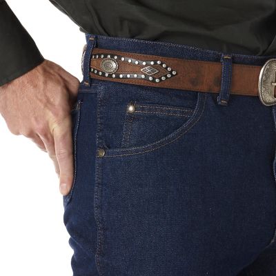Image showing  Men's Slim Fit Mid-Rise Premium Performance Cowboy Cut Jeans