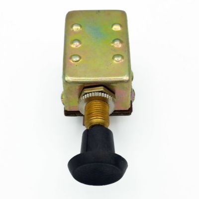 thumbnail image 2 of Classic Car 12V Push Pull Headlight Switch – 3 Position (Off-On-On) With Silver Finish 2 of 6