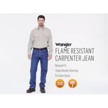 Wrangler Men's Riggs Workwear Flame Resistant Carpenter Jean