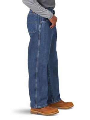Image showing 2 th Wrangler Men's Flame-Resistant Hi-Vis Relaxed Fit Low-Rise Riggs Workwear Carpenter Work Jeans