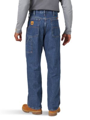 Image showing 1 th Wrangler Men's Flame-Resistant Hi-Vis Relaxed Fit Low-Rise Riggs Workwear Carpenter Work Jeans