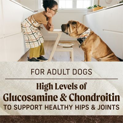 Image showing 7 th Merrick Premium Grain Free Dry Adult Dog Food, Wholesome And Natural Kibble With Beef, Bison And Sweet Potato