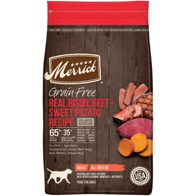 Merrick Grain Free Real Buffalo, Beef + 