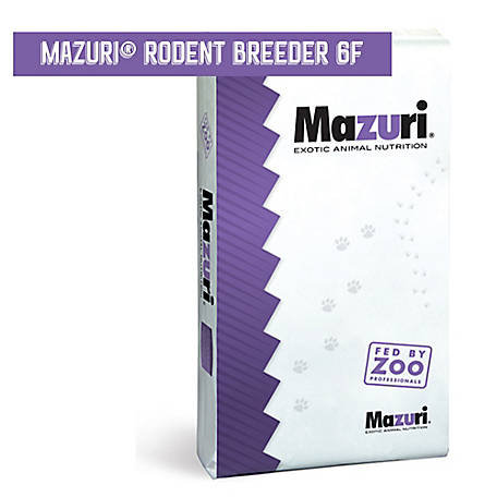 Mazuri Rodent Breeder 6F Feed, 50 lb. Bag