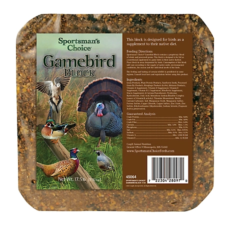 Sportsman's Choice Game Bird Block Poultry Feed, 17.5 lb.