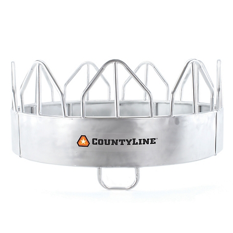 CountyLine 8 ft. x 50 in. Equine Pro Galvanized Sheeted Bale Feeder for Horses with Hay Saver