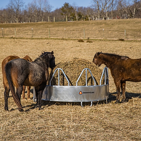 CountyLine 8 ft. x 50 in. Equine Pro Galvanized Sheeted Bale Feeder for  Horses with Hay Saver at Tractor Supply Co.