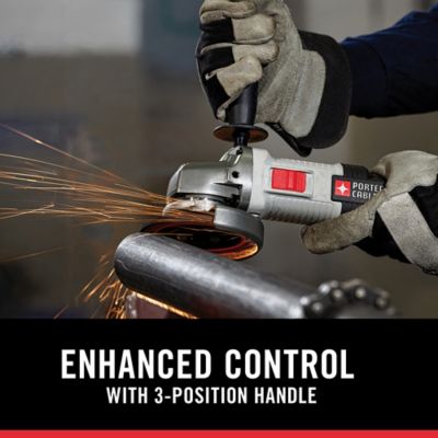 Image showing  4-1/2 in. Diameter 6A Small Angle Grinder, 3-Position Side Handle