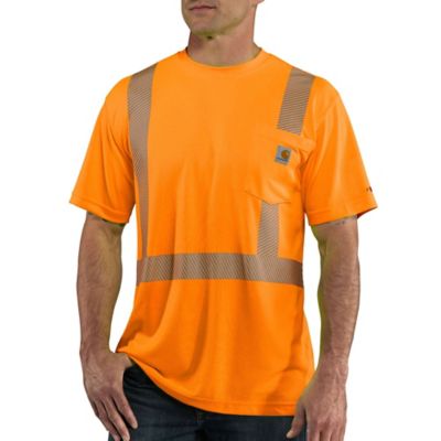 Carhartt Short-Sleeve Force High-Visibility Class 2 T-Shirt You can’t see thru this shirt! The shirt pocket is nice and all around an awesome shirt