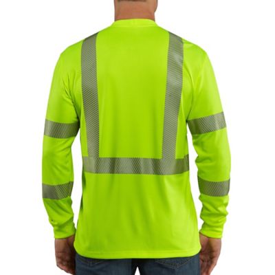 Image showing 1 th Carhartt Men's Force High-Visibility Class 3 Long-Sleeve Work T-Shirt
