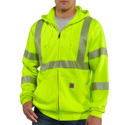 carhartt hi vis hooded sweatshirt