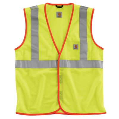 Carhartt Men's Class 2 High-Vis Work Vest, L,Yellow at Tractor Supply Co