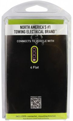 Image showing 7 th Hopkins Towing Solutions 4-Wire Flat to 7-RV Blade and 4-Wire Flat Multi-Tow Connector