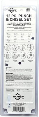 Image showing  Assorted Punch Chisel Set, 12 pc.