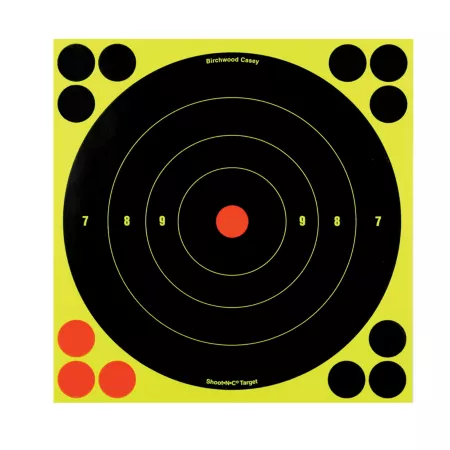 Birchwood Casey Shoot-N-C Bullseye Targets 8 in 6-pack of targets with 72 pellets Shooting Targets