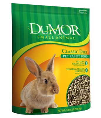 DuMOR Classic Diet Corn-Free Pet Rabbit Food, 5 lb.