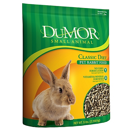 DuMOR Classic Diet Corn-Free Pet Rabbit Food, 5 lb.
