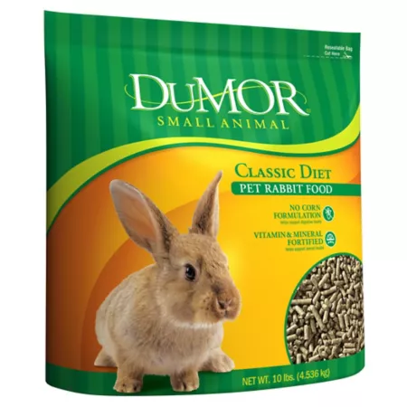 DuMOR Classic Diet Corn-Free Pelleted Food for Pet Rabbits 10 lb Bag Rabbit Food