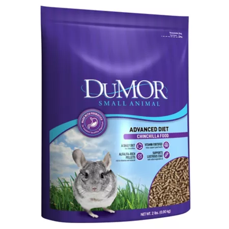 DuMOR Advanced Diet Pelleted Chinchilla Food 2 lb Bag Chinchilla & Degu Food