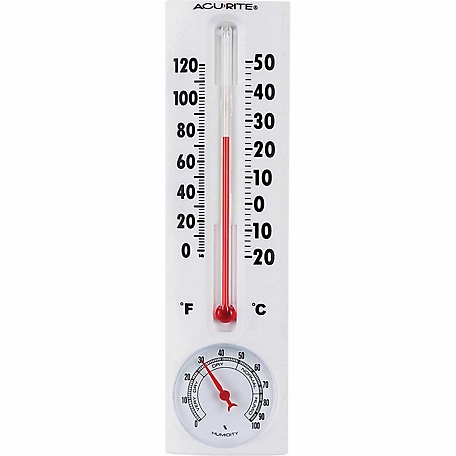 AcuRite 8.25 in. Thermometer with Humidity