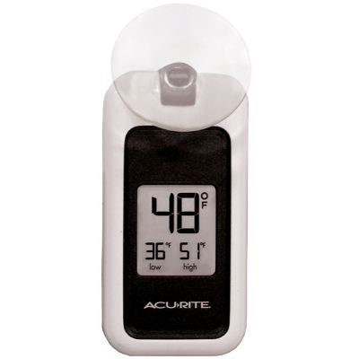 Digital Indoor and Outdoor Thermometer with Suction Cup