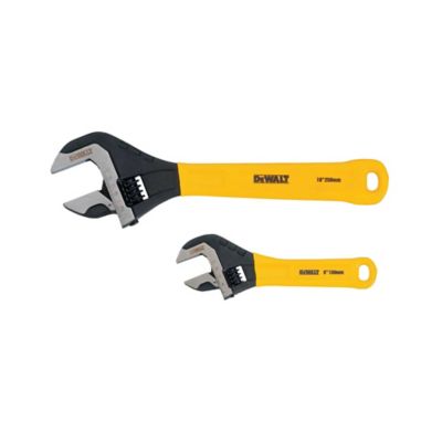 DeWALT 6 in. and 10 in. Adjustable Wrenches, 2 pc.