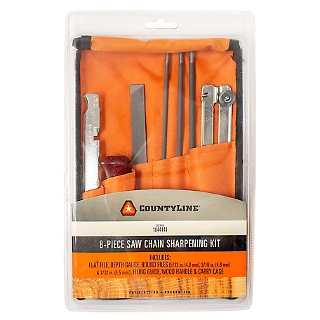 CountyLine Chainsaw Chain Sharpening Field Kit, 8-Pack