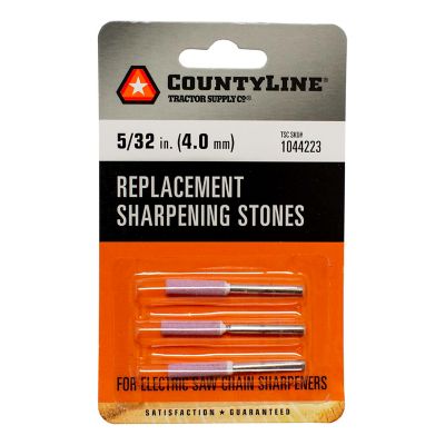 CountyLine Chainsaw Chain Sharpening Stones, 5/32 in., 3-Pack