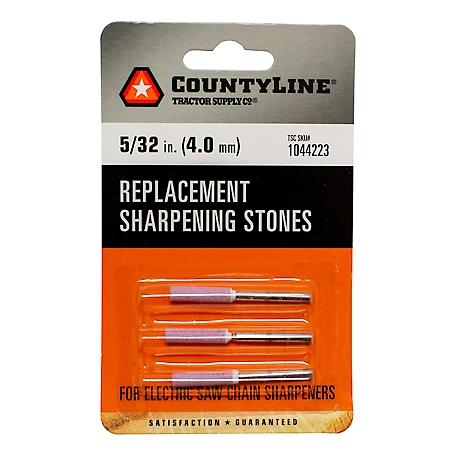 CountyLine Chainsaw Chain Sharpening Stones, 5/32 in., 3-Pack