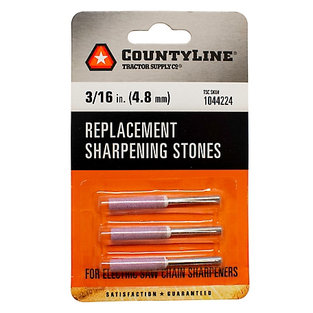 CountyLine Chainsaw Chain Sharpening Stones, 3/16 in., 3-Pack, 316SSCL
