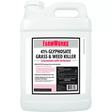 FarmWorks 2.5 gal 41% Glyphosate and Weed Killer Concentrate Grass & Weed Killers