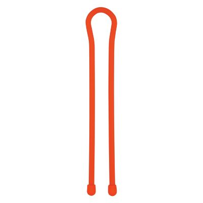 Image showing  18 in. Bright Orange Gear Tie Reusable Rubber Twist Ties, 2-Pack