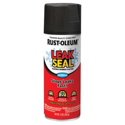 Rust-Oleum 12 oz. Black LeakSeal Rubberized Coating Spray Paint