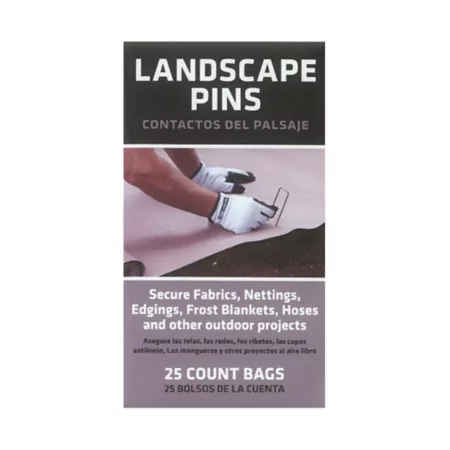 Greenscapes Fabric and Garden Staples Pack of 25 Landscape Fabric & Weed Barriers