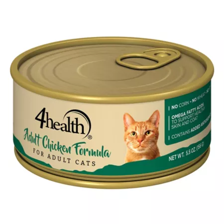 4health with Wholesome Grains Wet Adult Cat Food Chicken Formula 5.5 oz. Wet Cat Food