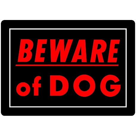 Hillman Beware of Dog Sign (10in. x 14in.)